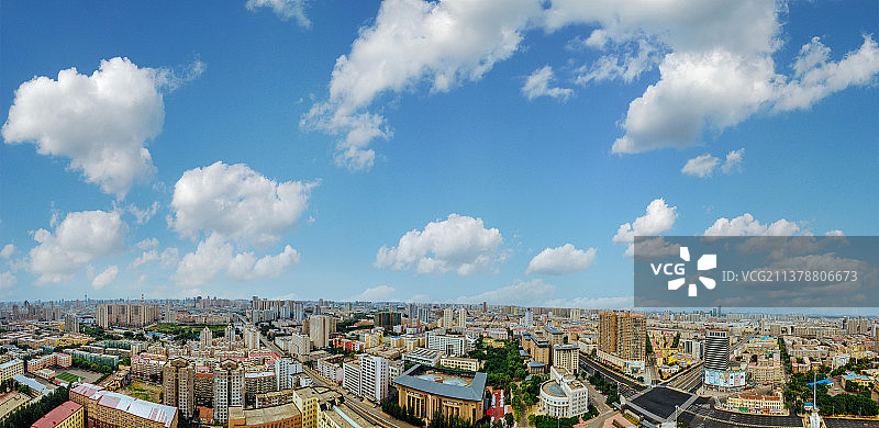 哈尔滨 地标 航拍 工业大学 南岗区 道里区图片素材
