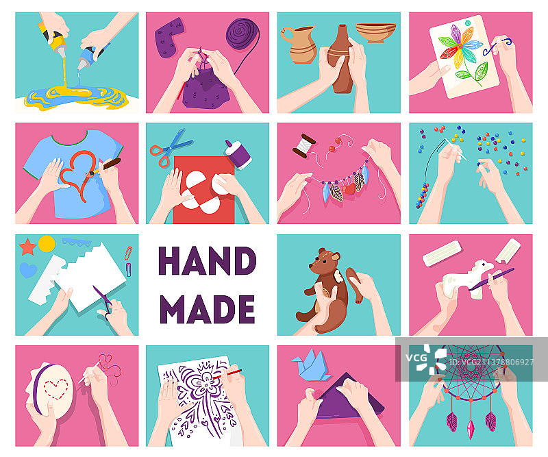 手工图标合集图片素材