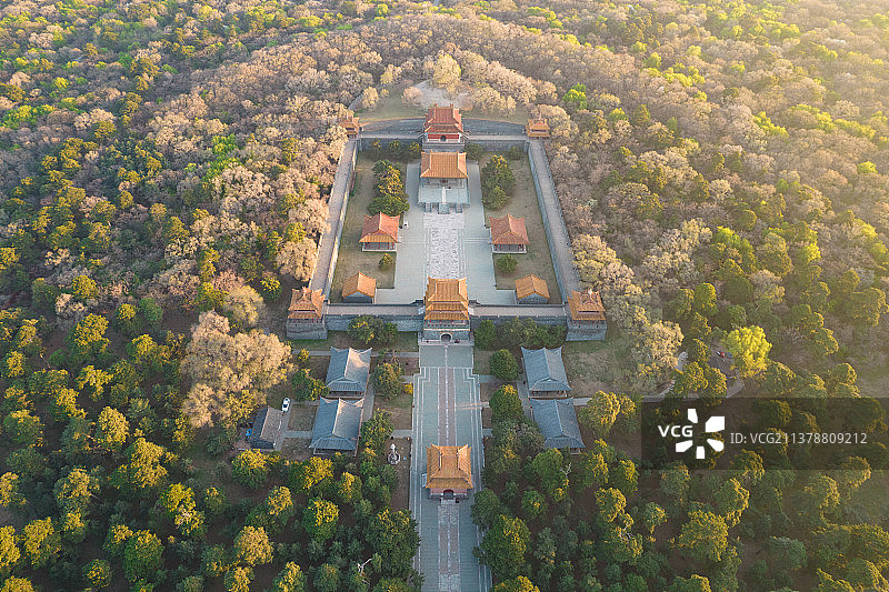 沈阳北陵公园古建筑皇陵图片素材