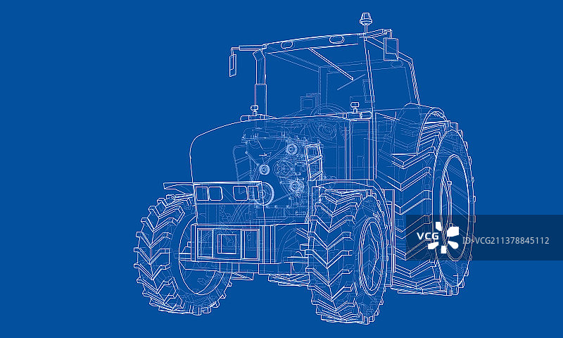 农用拖拉机概念图片素材