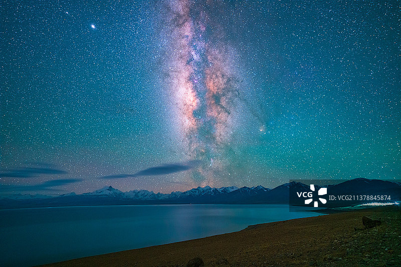 佩枯措银河星空图片素材