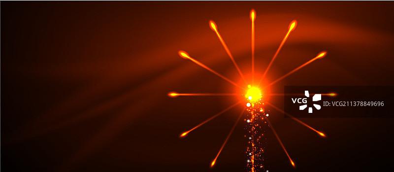 五彩缤纷的烟火显示天空乌云密布图片素材