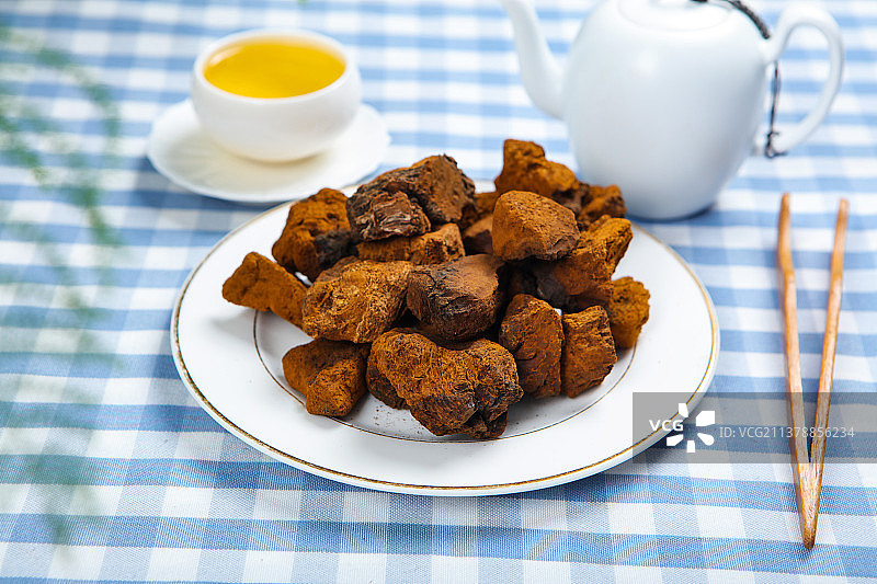 养生保健桦树茸图片素材