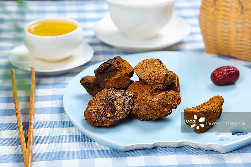 养生保健桦树茸图片素材