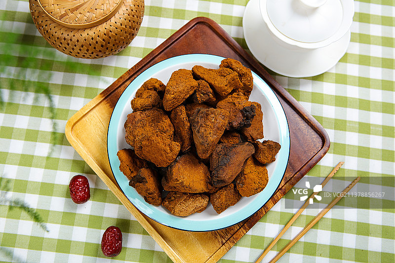 养生保健桦树茸图片素材