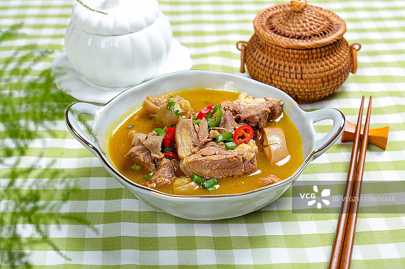 营养滋补黄焖羊肉图片素材
