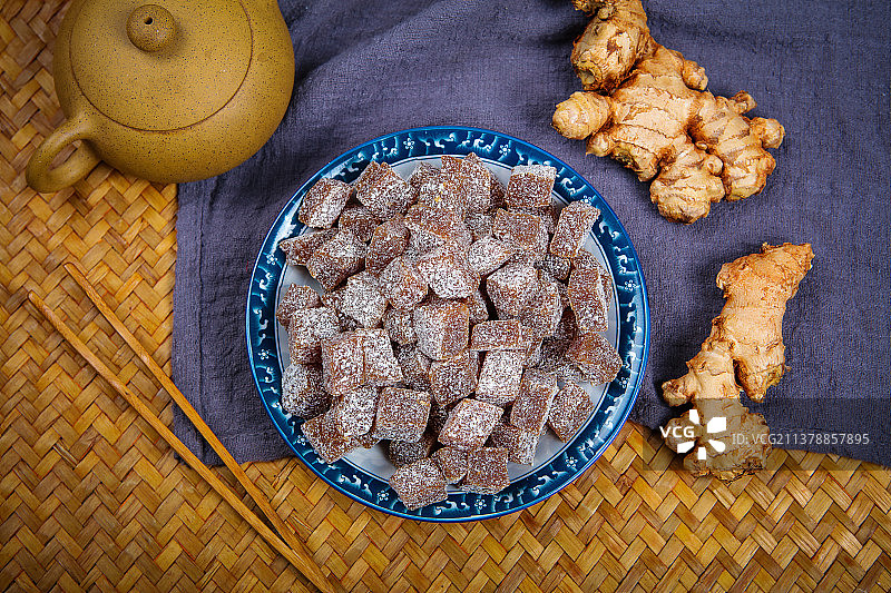 滋补营养姜糖图片素材