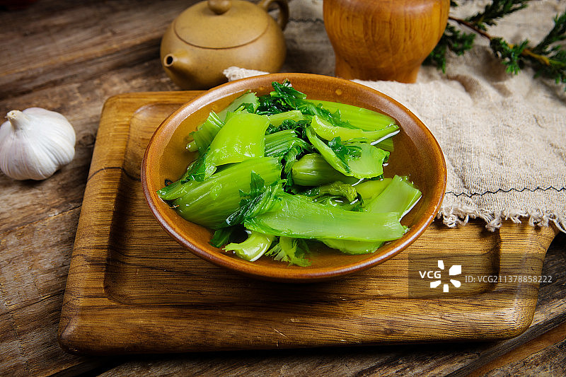 清香可口芥菜汤图片素材