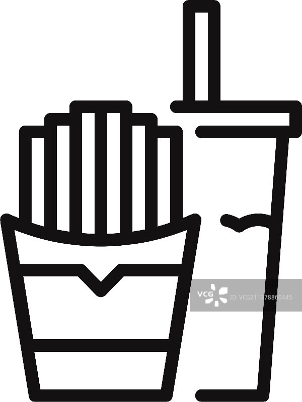 现代风格的网站快餐图标图片素材