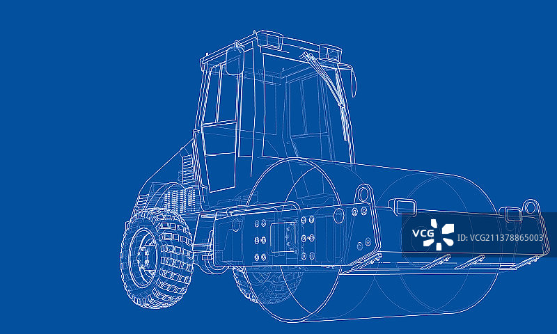 建筑施工沥青压实机图片素材