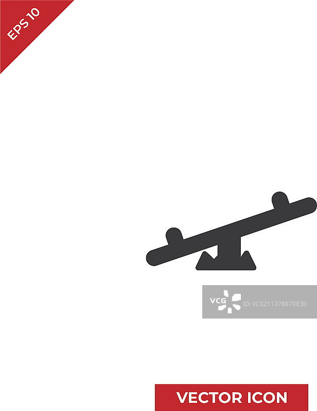 跷跷板图标图片素材