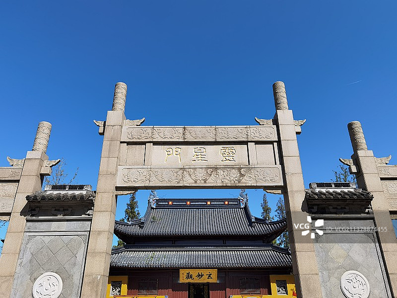 江苏省苏州市观前街玄妙观棂星门图片素材