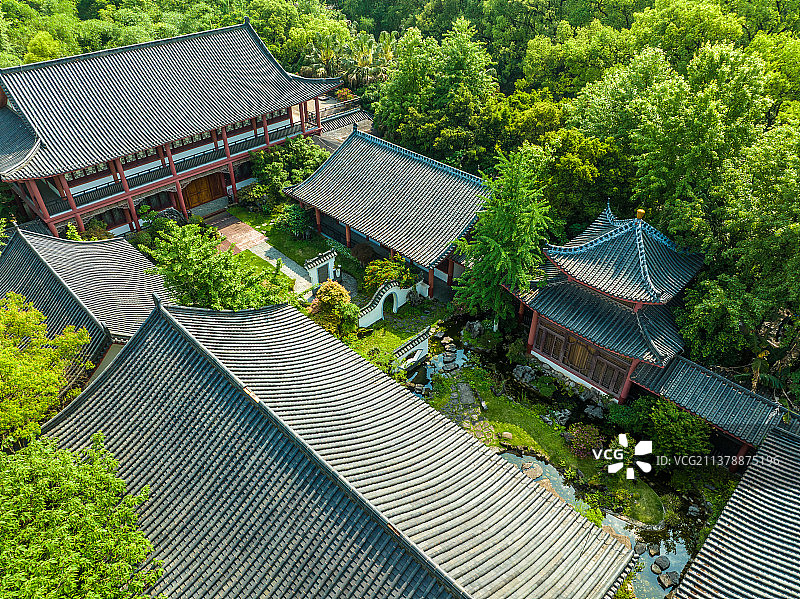 桂林桂林訾洲公园古建筑图片素材