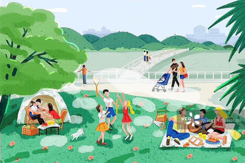 插画kv设计-小春日和图片素材