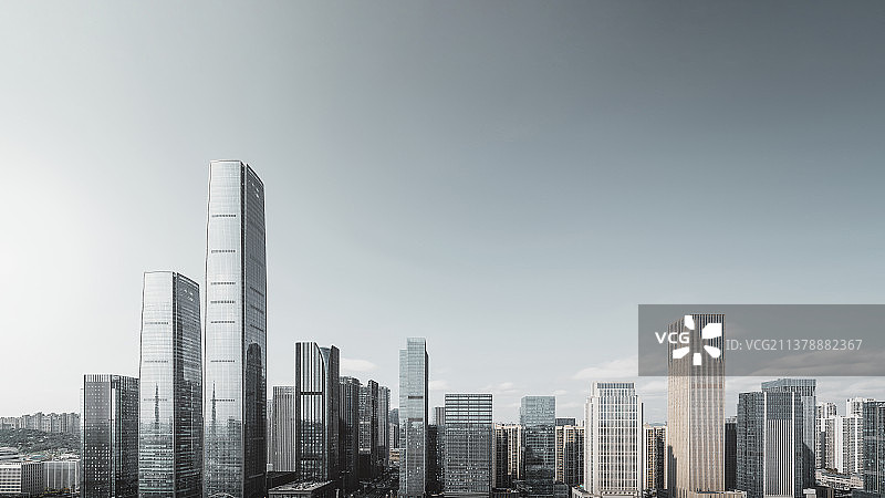贵阳市观山湖区金融城全景图片素材