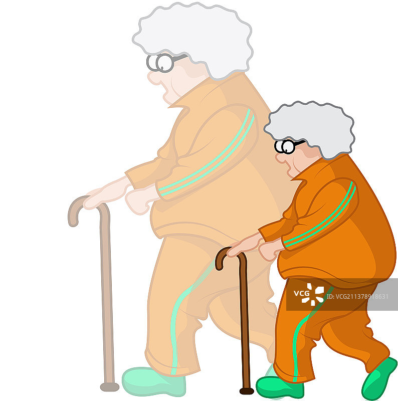 穿着运动衫的老年人图片素材