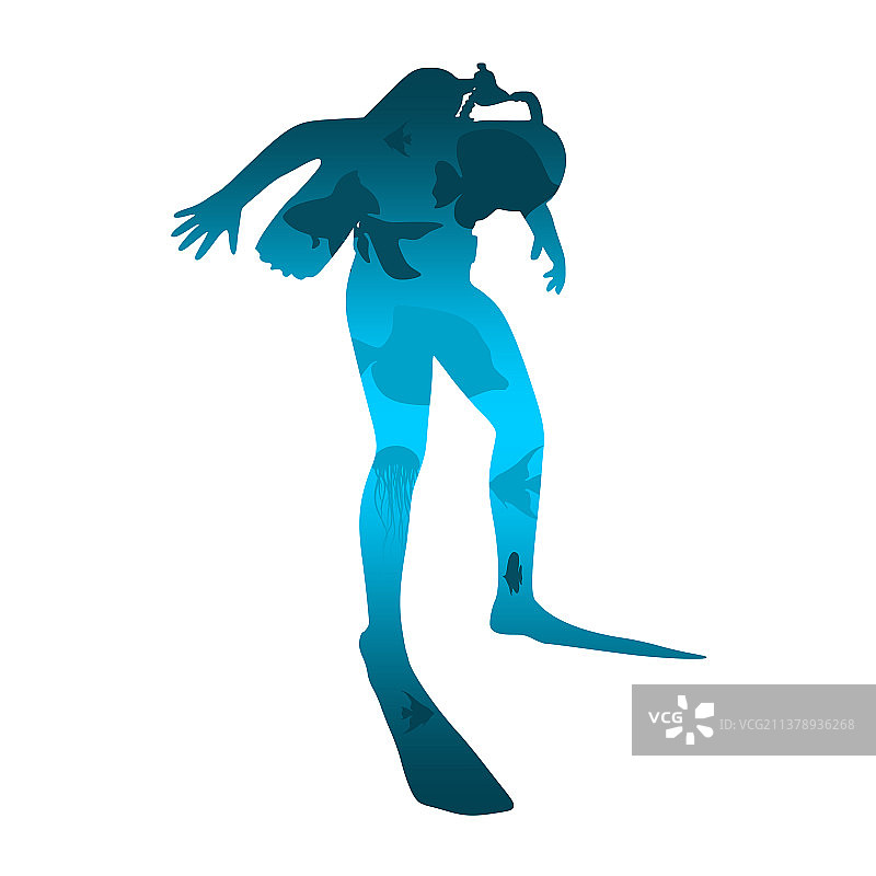 跳水运动的概念图片素材