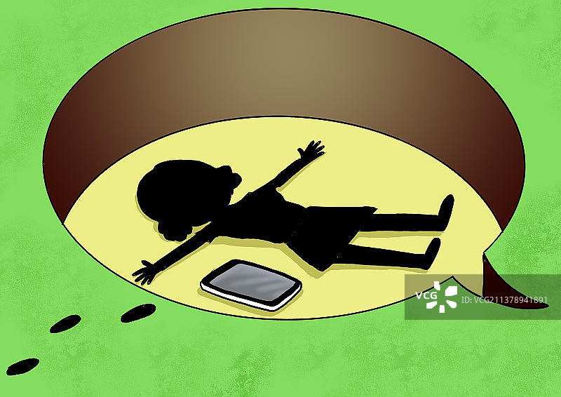 插画：网络谣言图片素材