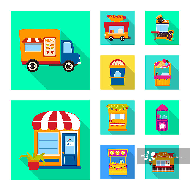 游乐与商店图标设计图片素材