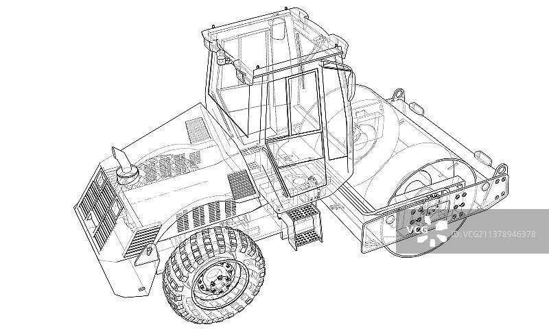 建筑施工沥青压实机图片素材
