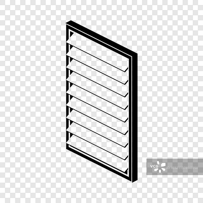 黑色简约风格窗框图标图片素材