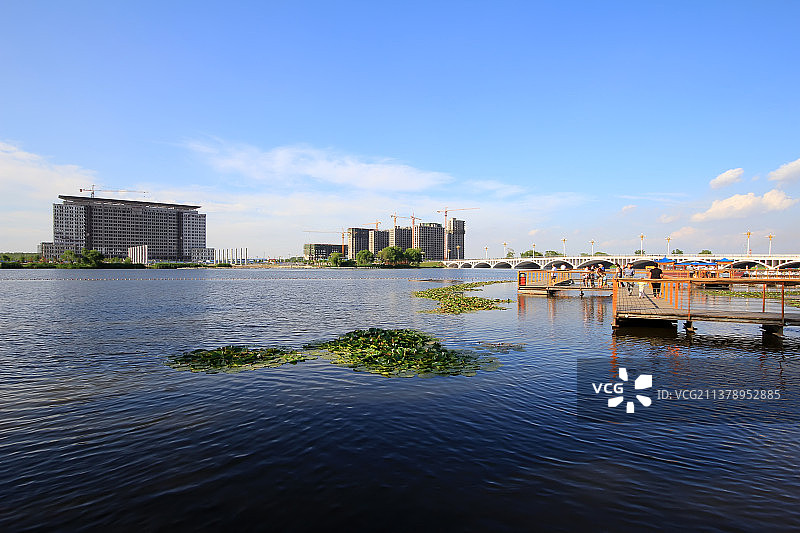 河北滦南北河公园风光图片素材