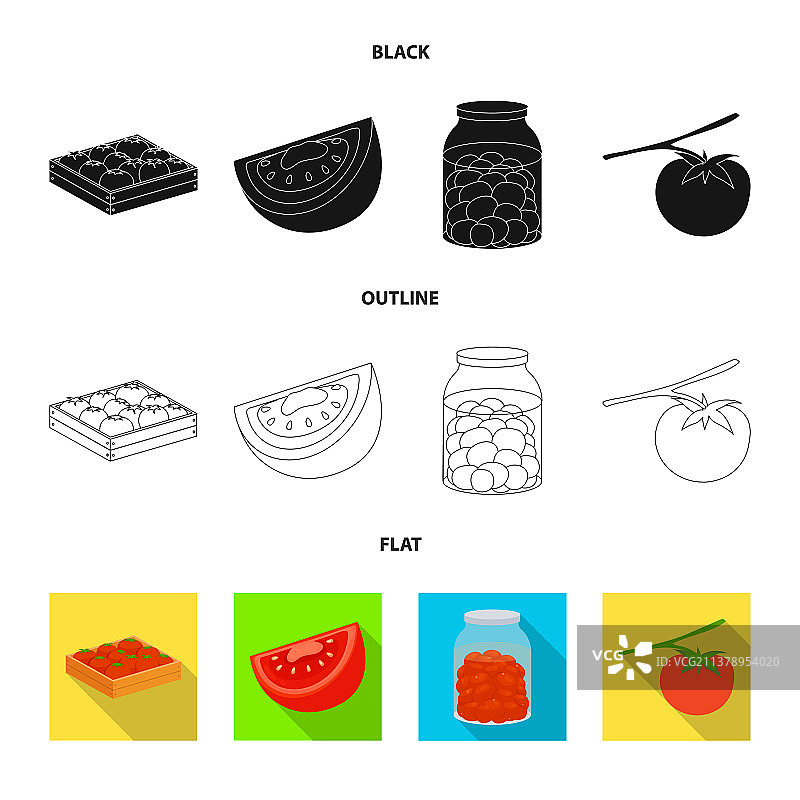 蔬菜与美味标志设计图片素材