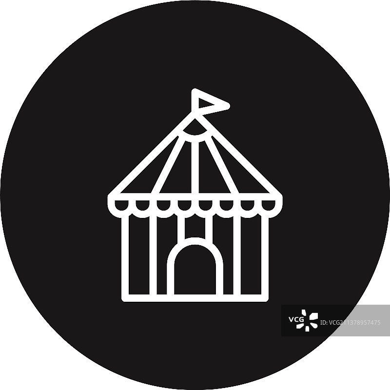 马戏团帐篷图标图片素材