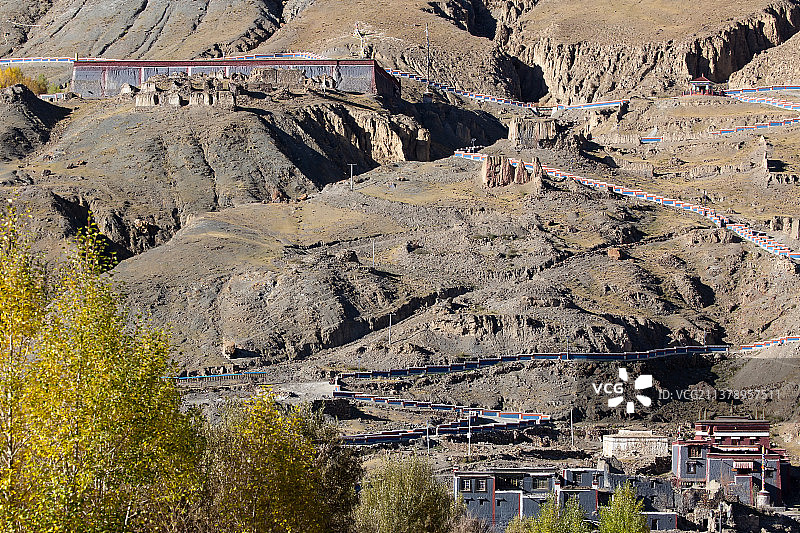 西藏日喀则的萨迦北寺图片素材