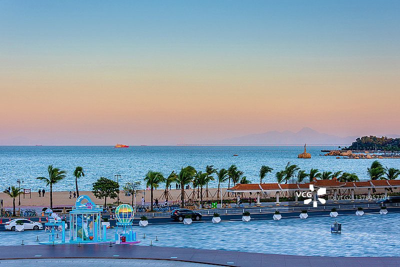 中国广东珠海香炉湾海滩风光图片素材