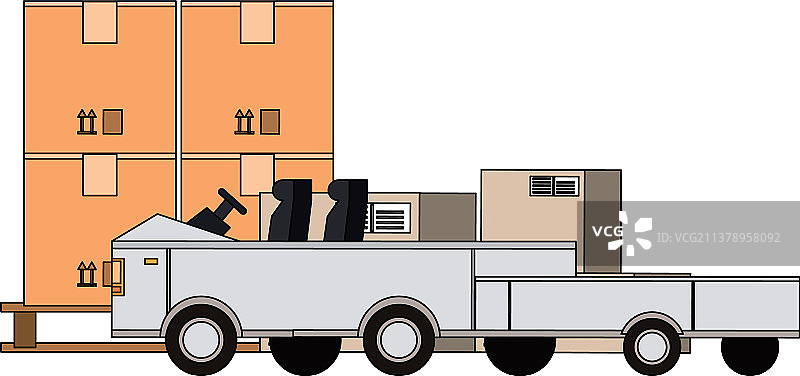 物流运输交付货物卡通图片素材