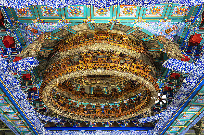 先农坛 隆福寺 藻井图片素材