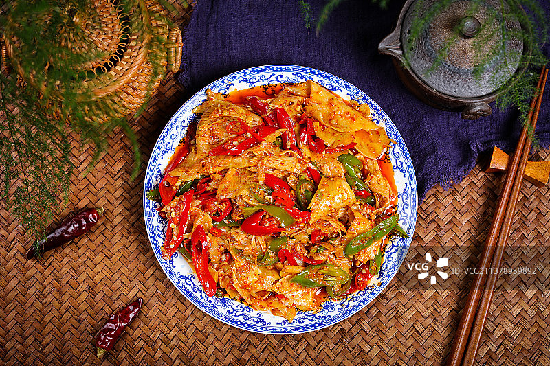 辣椒炒牛板筋图片素材