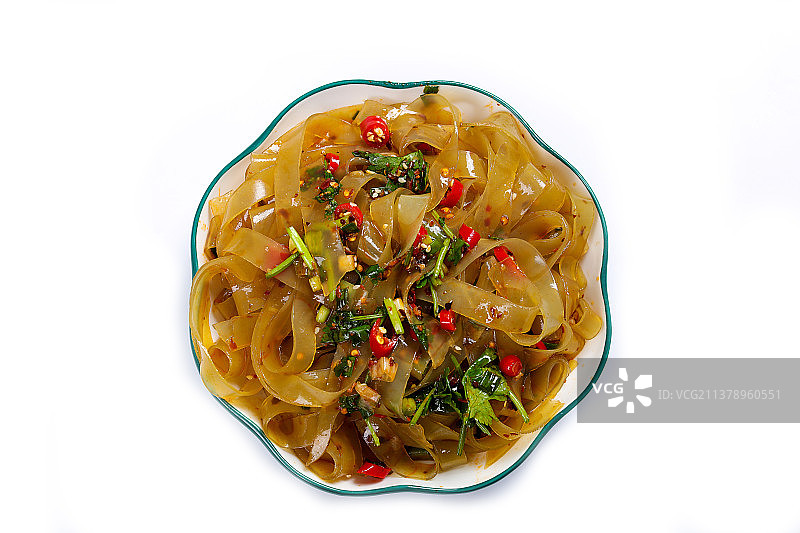 鲜香好吃的凉拌粉条图片素材