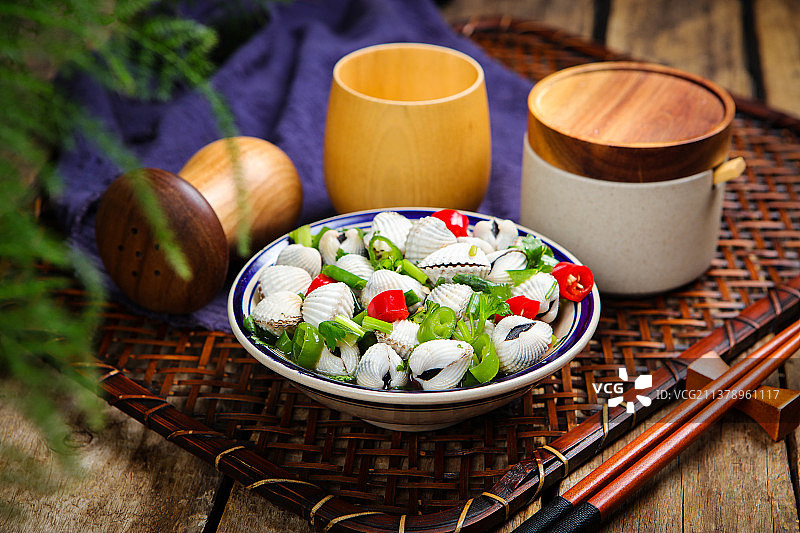 凉拌泥蚶生腌血蚶图片素材