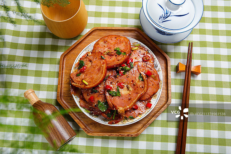 凉拌香肘卷蹄图片素材