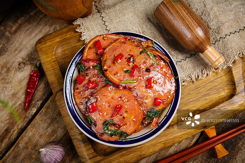 凉拌香肘卷蹄图片素材