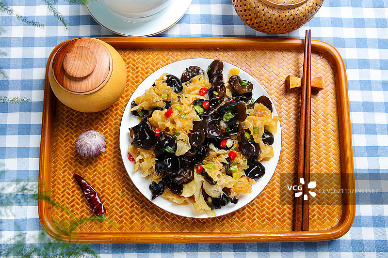 凉拌银耳木耳图片素材