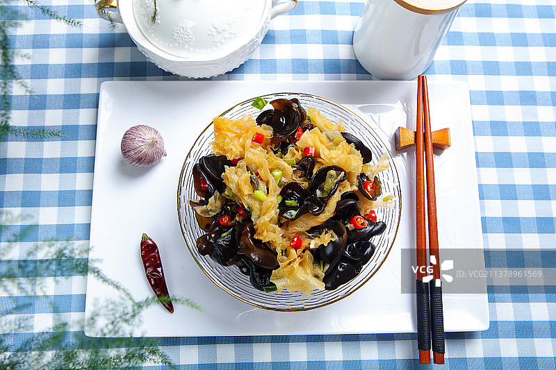 凉拌银耳木耳图片素材