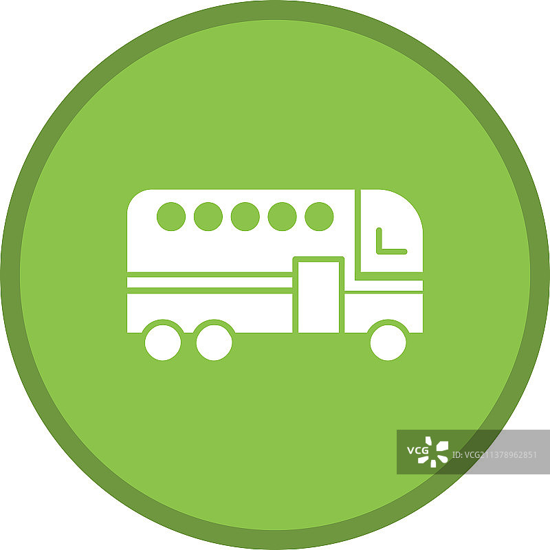 多种颜色背景下的公交车标志图片素材