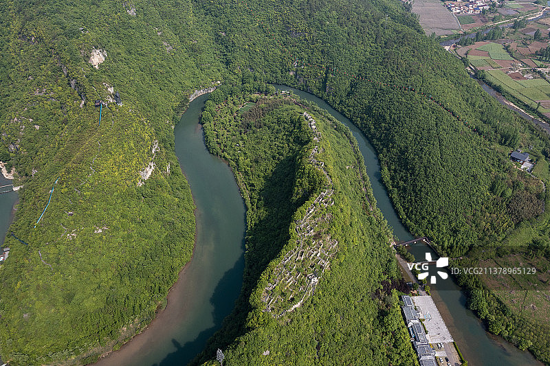 湖北襄阳南漳春秋寨景区图片素材