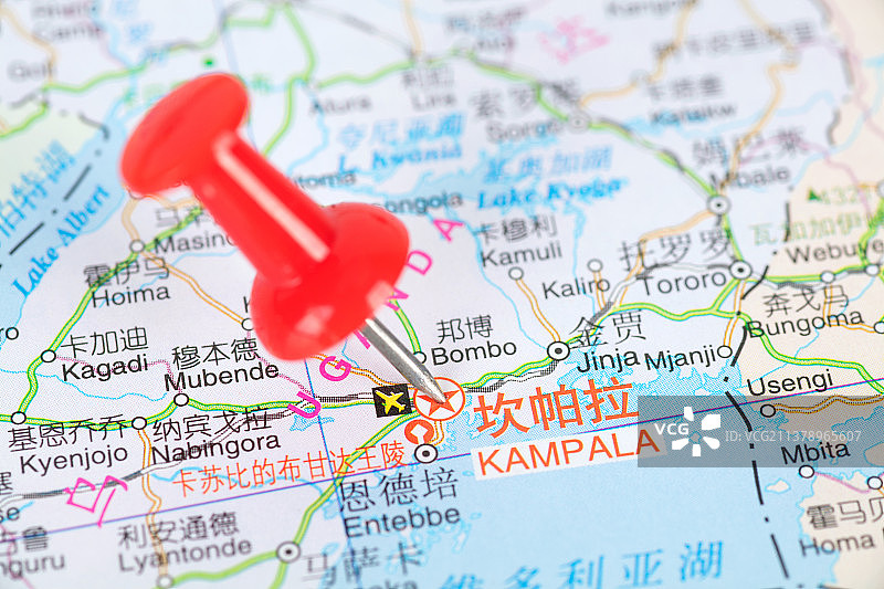 乌干达首都坎帕拉位置图片素材