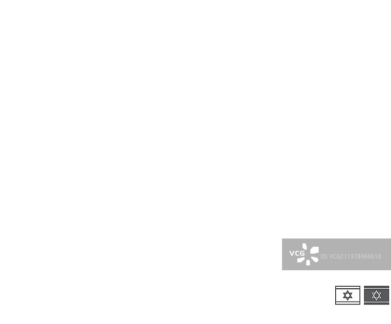 以色列国旗线性字形图标图片素材