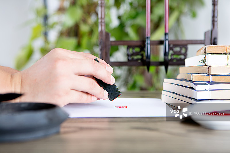 加盖印章图片素材