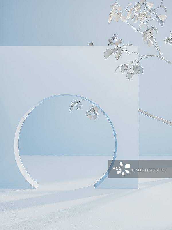 中国苏式园林风格展台背景图片素材