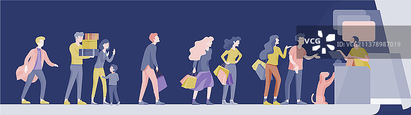 人们在超市购物，女人在图片素材