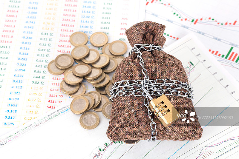 被冻结的金融资金概念图片素材