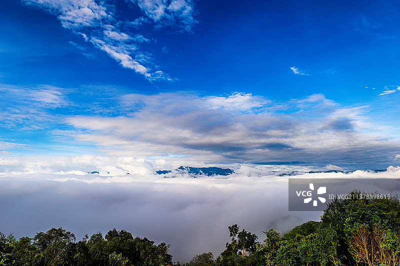 景迈的云海远山图片素材