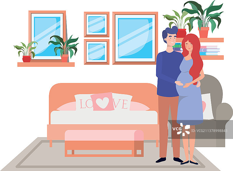 孕妇和男人设计图片素材