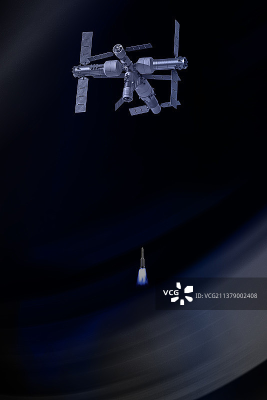 太空中的中国制造图片素材